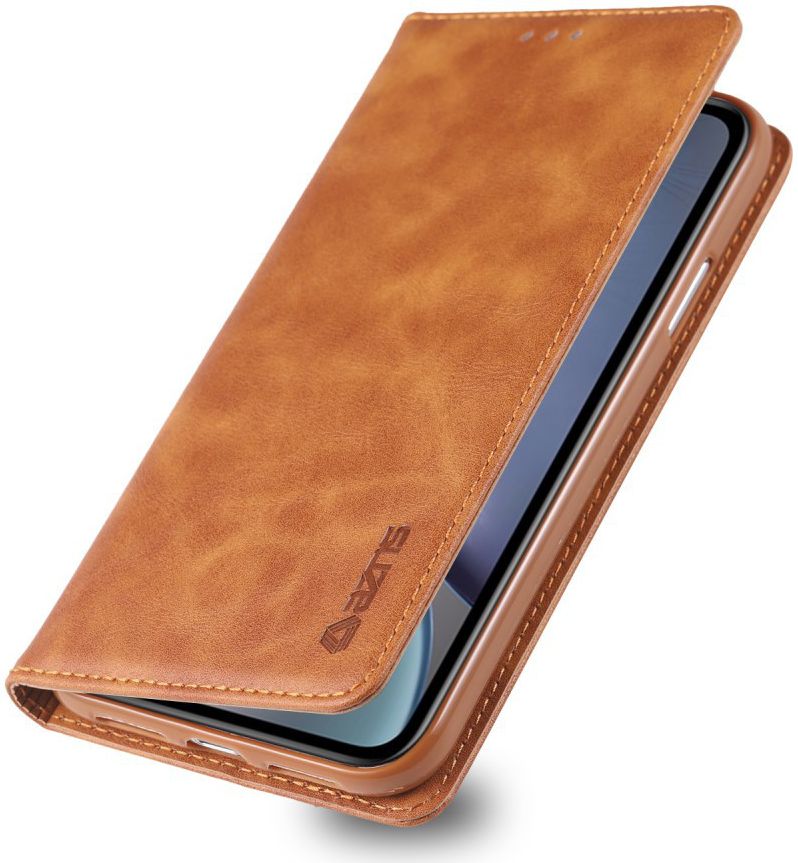 Apple iPhone XR Retro Portemonnee Hoesje Bruin afbeelding 1