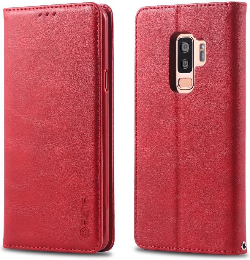 Samsung Galaxy S9 Plus Retro Portemonnee Hoesje Rood afbeelding 2