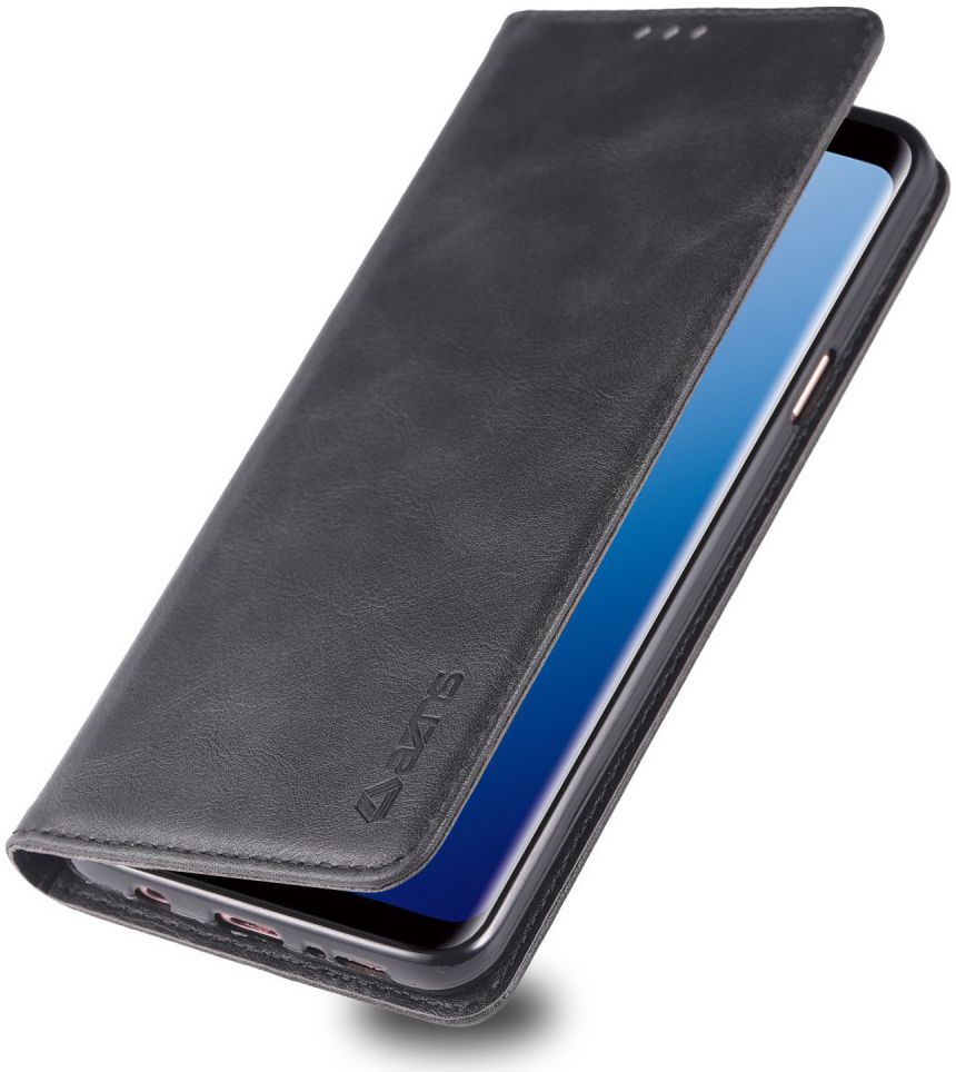 Samsung Galaxy S9 Retro Portemonnee Hoesje Zwart afbeelding 1