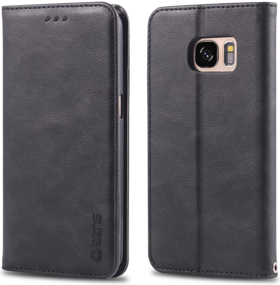 Samsung Galaxy S7 Retro Portemonnee Hoesje Zwart afbeelding 4