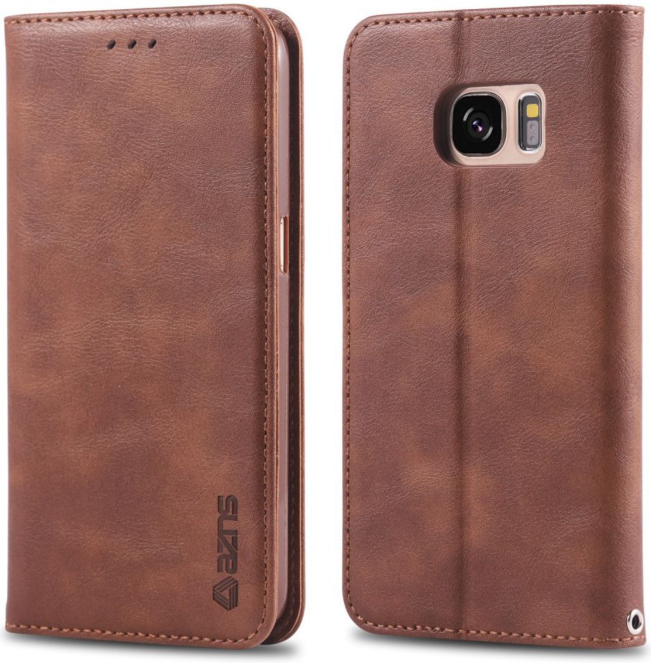 Samsung Galaxy S7 Retro Portemonnee Hoesje Coffee afbeelding 3