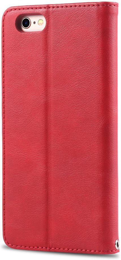 Apple iPhone 6(S) Retro Portemonnee Hoesje Rood afbeelding 4