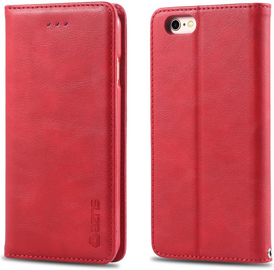 Apple iPhone 6(S) Retro Portemonnee Hoesje Rood afbeelding 7