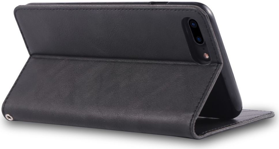 Apple iPhone 7 Plus / 8 Plus Retro Portemonnee Hoesje Zwart afbeelding 7