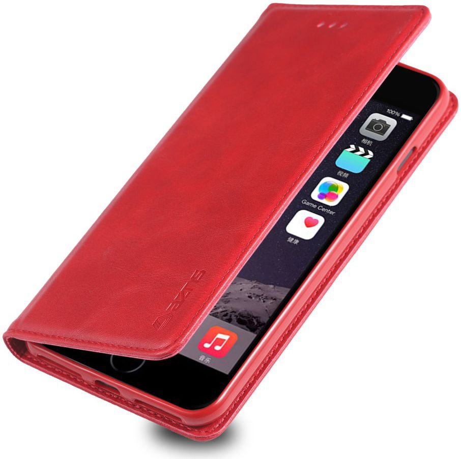 Apple iPhone 7 Plus / 8 Plus Retro Portemonnee Hoesje Rood afbeelding 1