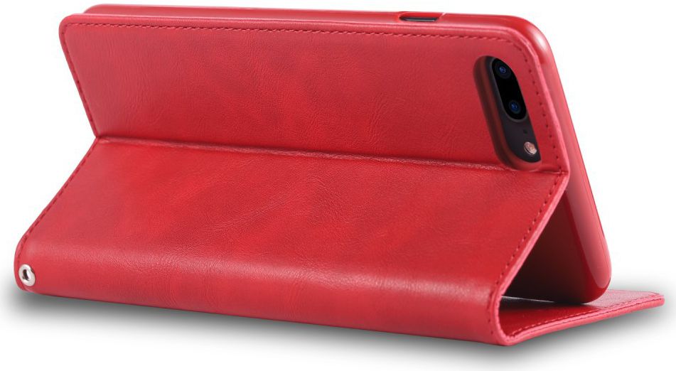 Apple iPhone 7 Plus / 8 Plus Retro Portemonnee Hoesje Rood afbeelding 7