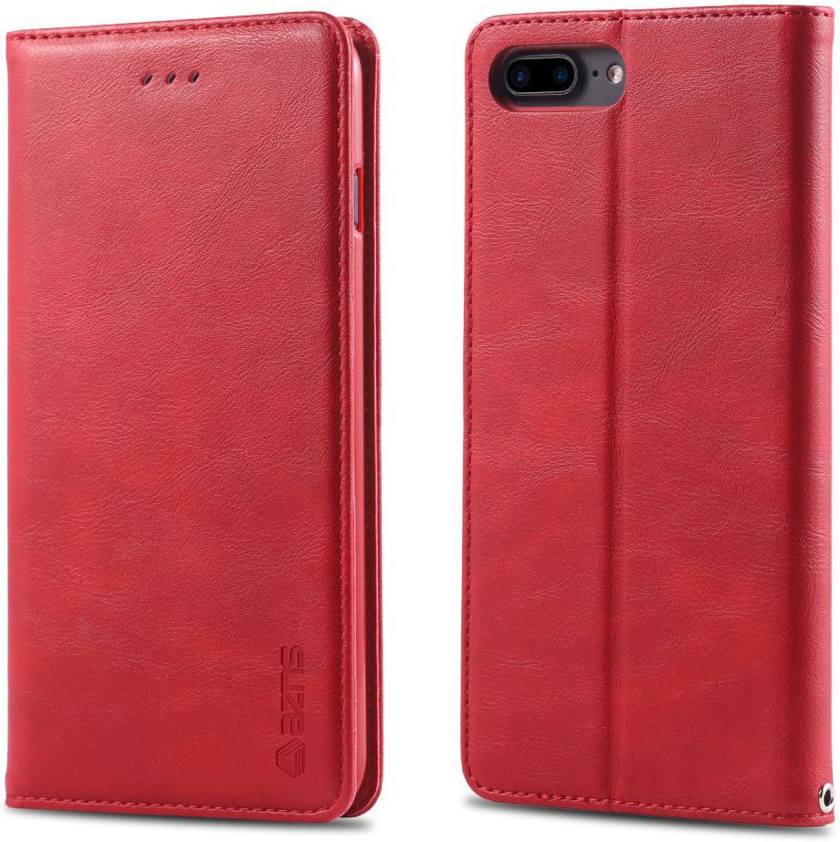 Apple iPhone 7 Plus / 8 Plus Retro Portemonnee Hoesje Rood afbeelding 2