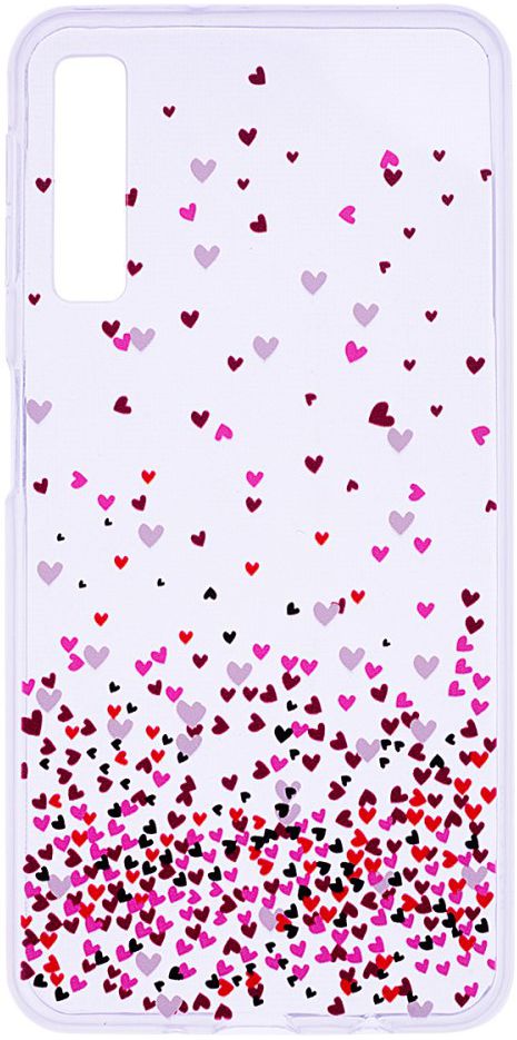 Samsung Galaxy A7 (2018) TPU Hoesje met Hartjes Print afbeelding 1