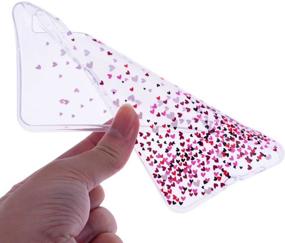 Samsung Galaxy A7 (2018) TPU Hoesje met Hartjes Print afbeelding 2