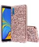Samsung Galaxy A7 (2018) Hybride Flash Powder Hoesje Roze Goud