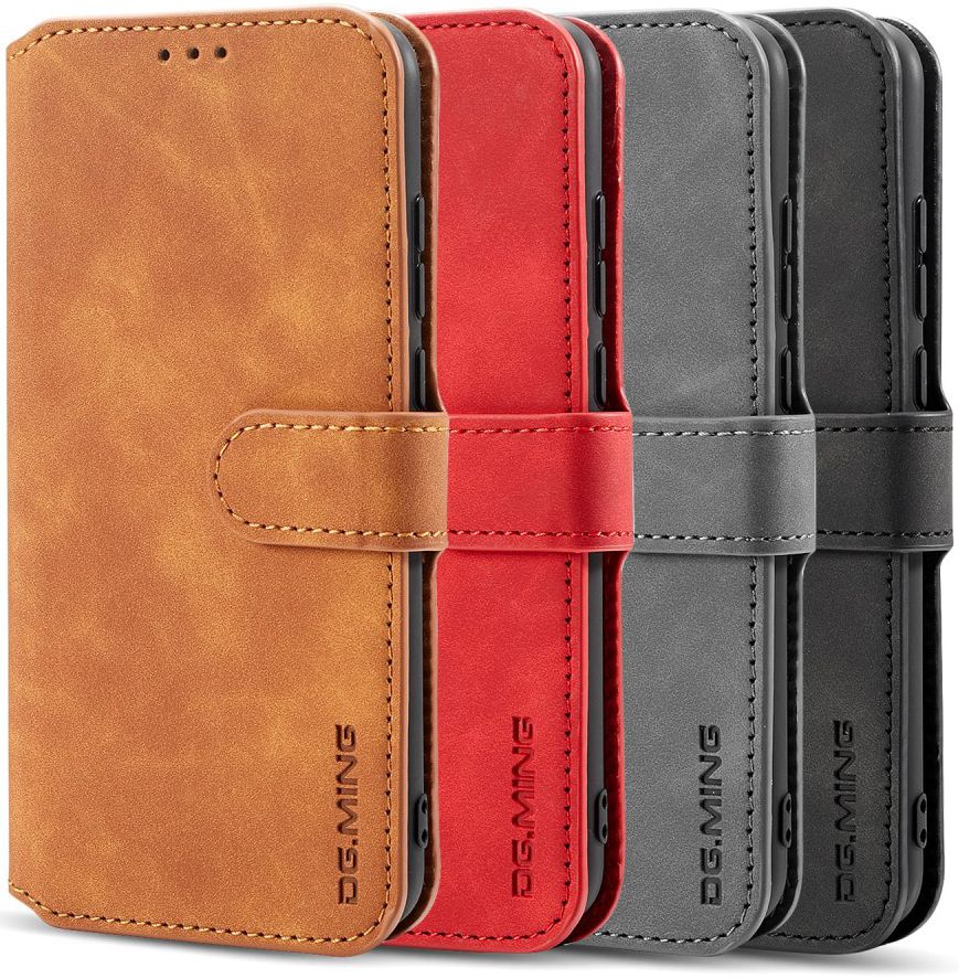 Huawei P Smart (2019) Retro Stijl Wallet Hoesje Zwart afbeelding 12