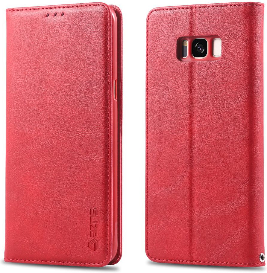 Samsung Galaxy S8 Plus Retro Portemonnee Hoesje Rood afbeelding 2