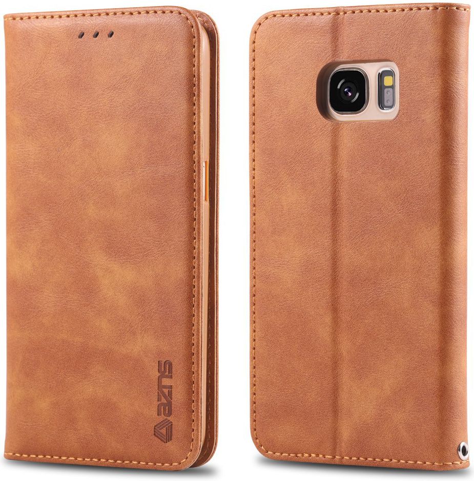 Samsung Galaxy S7 Edge Retro Portemonnee Hoesje Bruin afbeelding 3