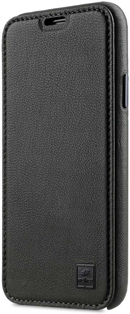 Melkco Origin Apple iPhone XS Book Case Echt Leer Groen afbeelding 2