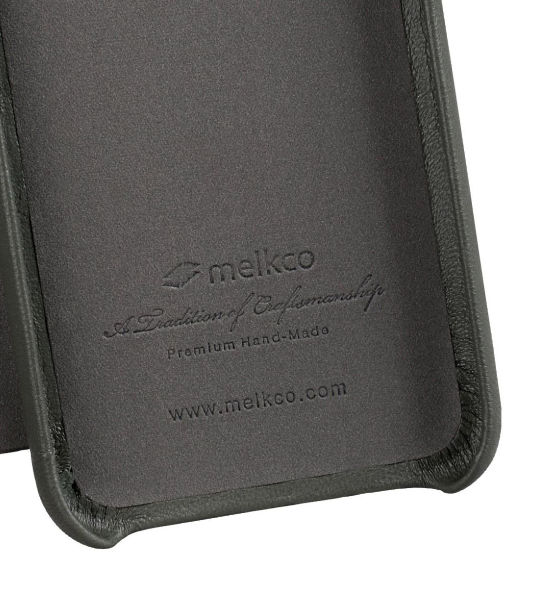 Melkco Origin Apple iPhone XS Book Case Echt Leer Groen afbeelding 6