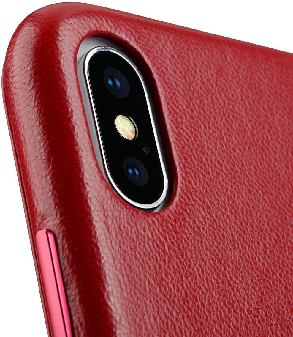Melkco Origin Apple iPhone XS Book Case Echt Leer Rood afbeelding 4
