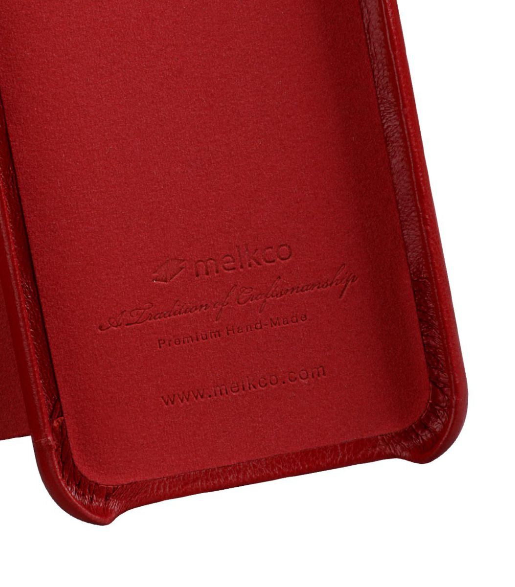 Melkco Origin Apple iPhone XS Book Case Echt Leer Rood afbeelding 6