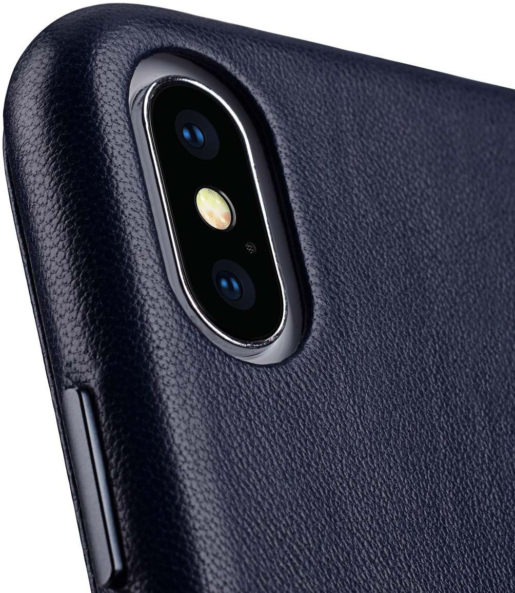 Melkco Origin Apple iPhone XS Max Book Case Echt Leer Blauw afbeelding 4