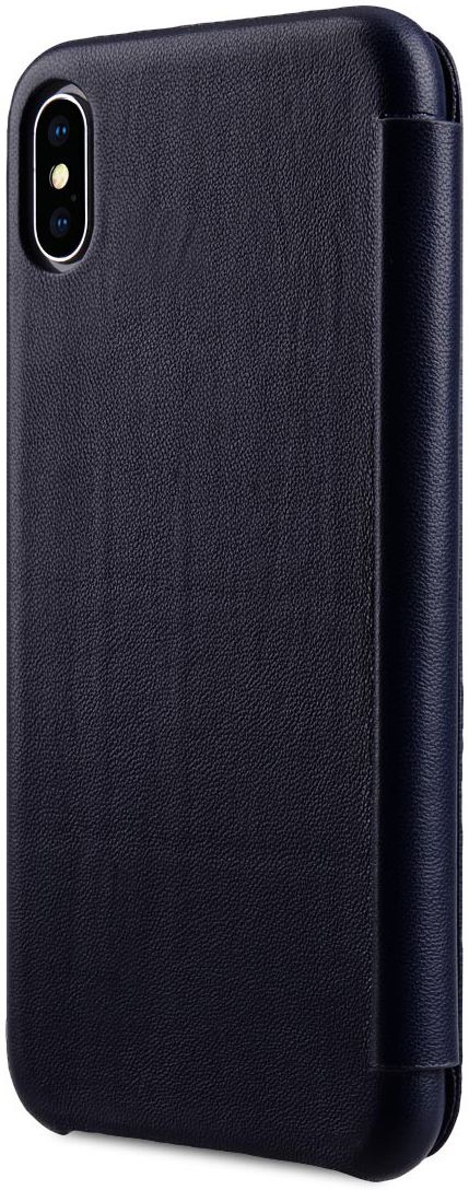 Melkco Origin Apple iPhone XS Max Book Case Echt Leer Blauw afbeelding 5