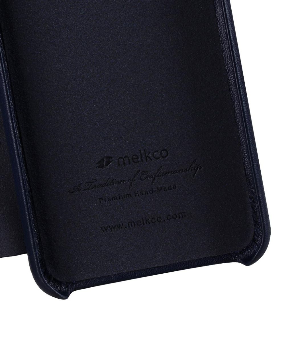 Melkco Origin Apple iPhone XS Max Book Case Echt Leer Blauw afbeelding 6