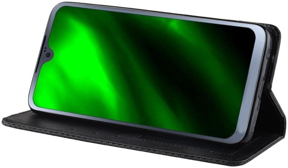 Motorola Moto G7 Vintage Portemonnee Hoesje Zwart afbeelding 4