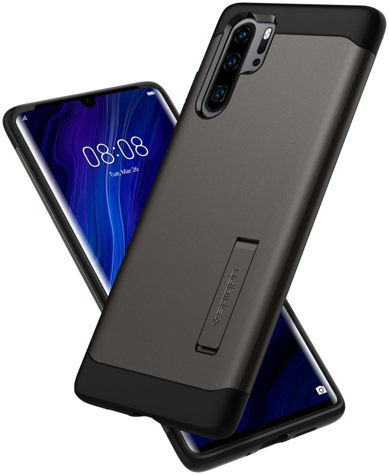 Spigen Slim Armor Hoesje Huawei P30 Pro Gunmetal afbeelding 4