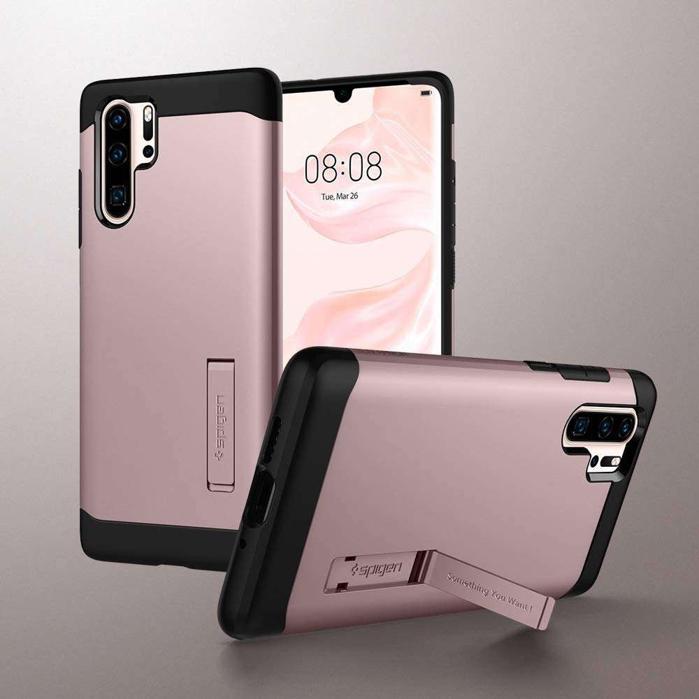 Spigen Slim Armor Hoesje Huawei P30 Pro Rose Gold afbeelding 3