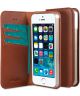 Melkco Italian Cowhide Apple iPhone 5 / 5S / SE Book Case Bruin
