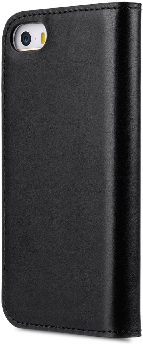 Melkco Italian Cowhide Apple iPhone 5 / 5S / SE Book Case Zwart afbeelding 5