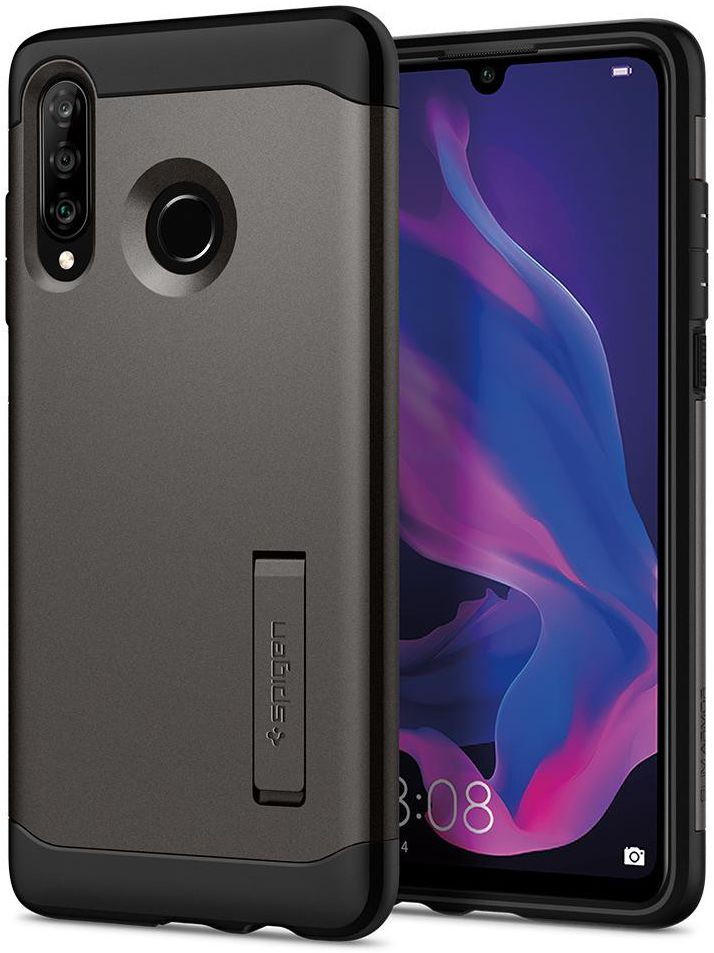 Spigen Slim Armor Hoesje Huawei P30 Lite Gunmetal afbeelding 1