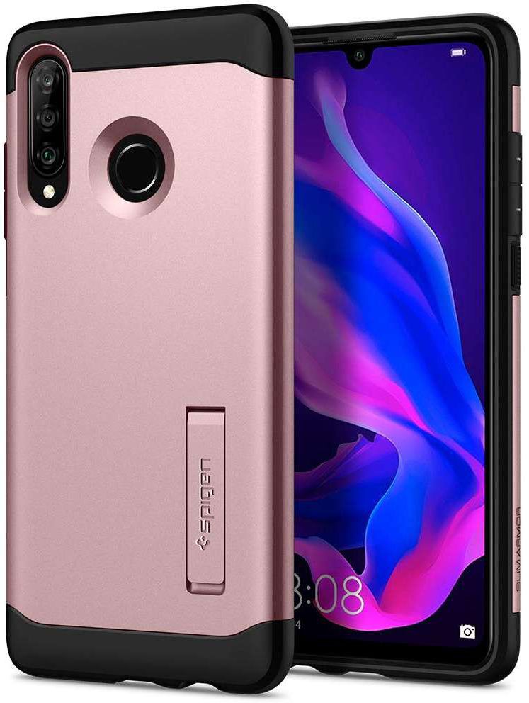 Spigen Slim Armor Hoesje Huawei P30 Lite Rose Gold afbeelding 1