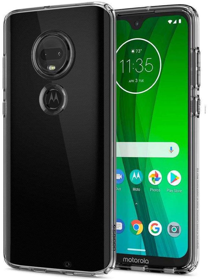 Spigen Liquid Crystal Hoesje Motorola Moto G7 Transparant afbeelding 1