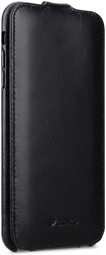Melkco Elite Apple iPhone XS Max Flip Case Echt Leer Zwart afbeelding 3