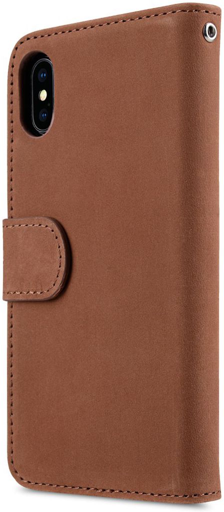 Melkco Apple iPhone XS Book Case Echt Leer Bruin afbeelding 3
