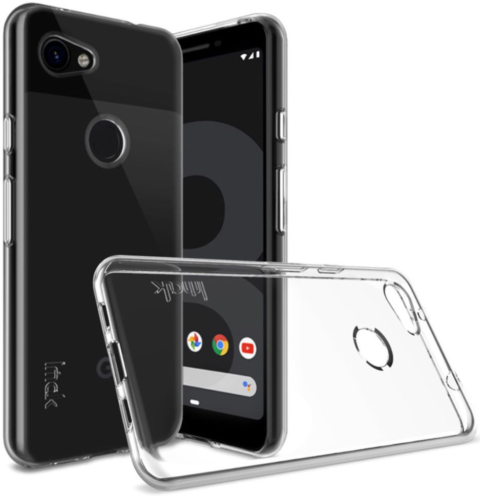 IMAK UX-5 Series Google Pixel 3A Hoesje Flexibel TPU Transparant afbeelding 2