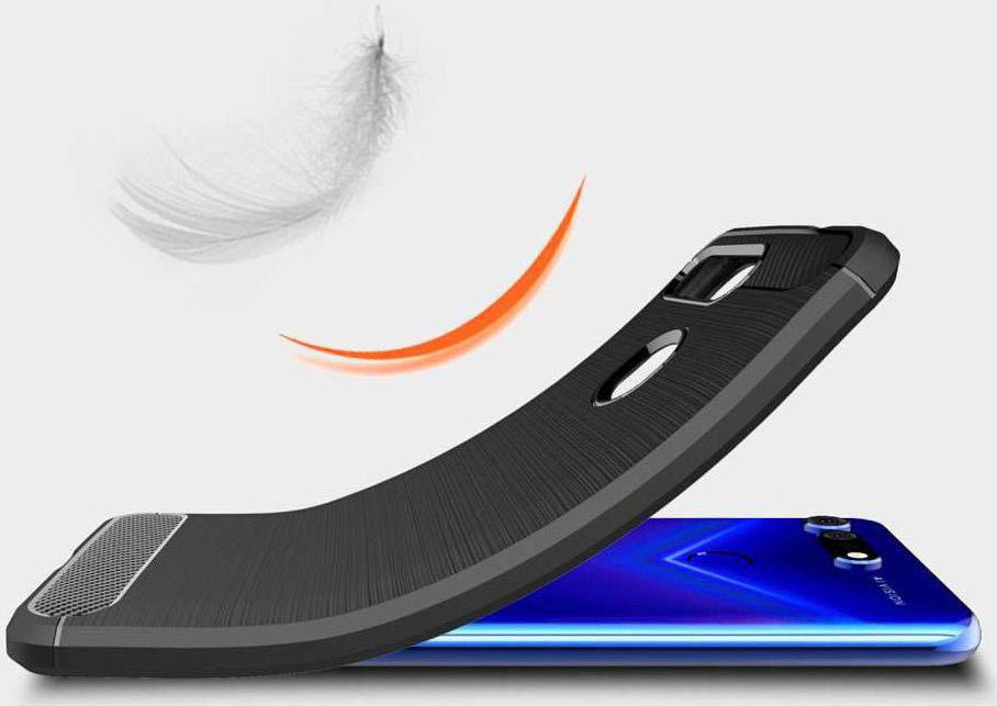 Honor View 20 Geborsteld TPU Hoesje Blauw afbeelding 4