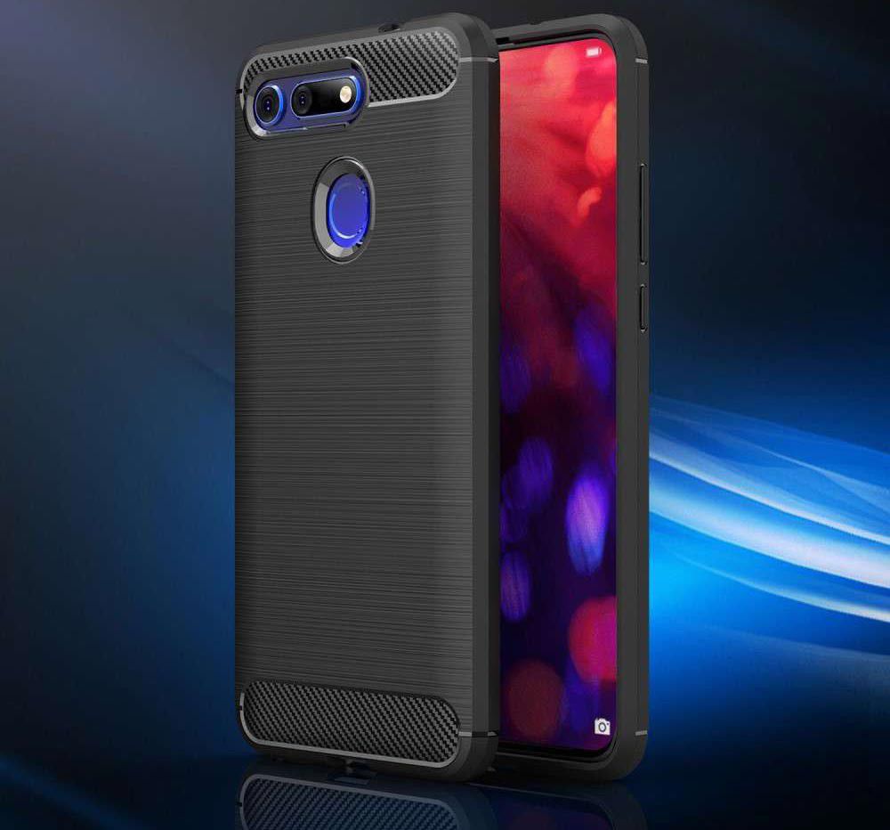 Honor View 20 Geborsteld TPU Hoesje Blauw afbeelding 7