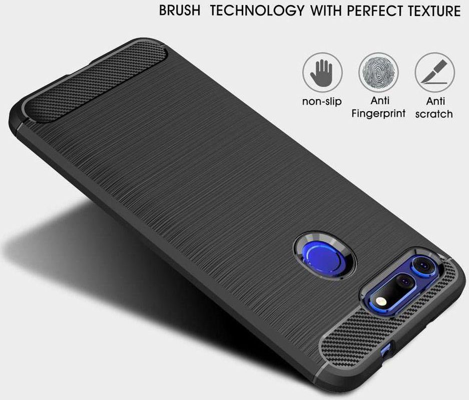Honor View 20 Geborsteld TPU Hoesje Blauw afbeelding 8