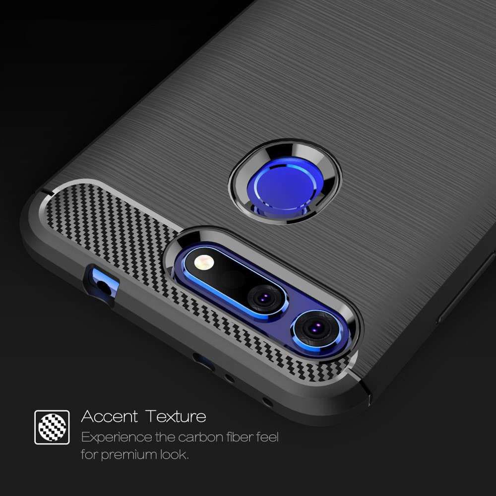 Honor View 20 Geborsteld TPU Hoesje Blauw afbeelding 9