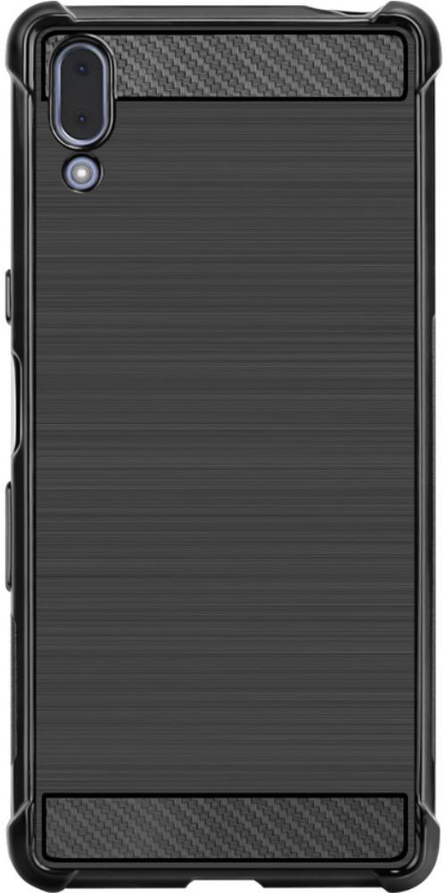 IMAK Vega Series Sony Xperia L3 Hoesje Geborsteld TPU Zwart afbeelding 3