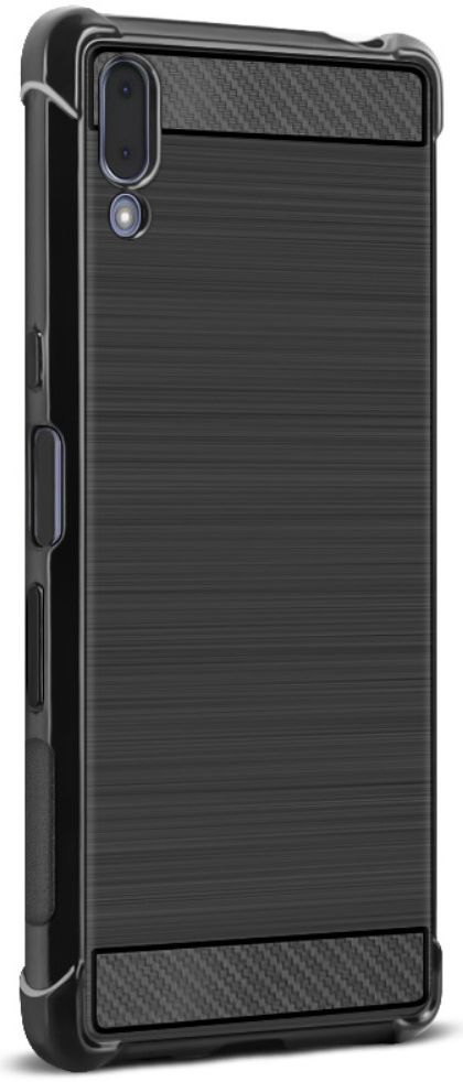 IMAK Vega Series Sony Xperia L3 Hoesje Geborsteld TPU Zwart afbeelding 4