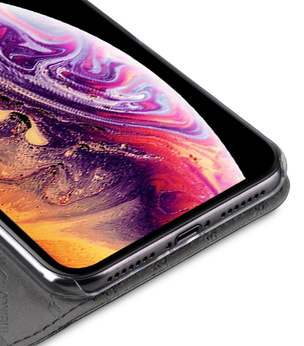 Melkco Book Cover Apple iPhone XS Max Hoesje Zwart afbeelding 4