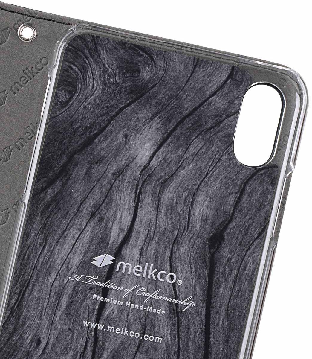 Melkco Book Cover Apple iPhone XS Max Hoesje Zwart afbeelding 7
