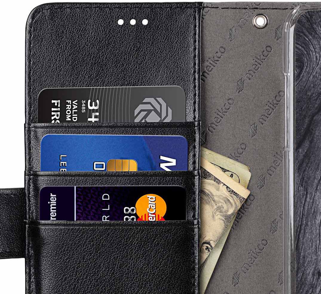 Melkco Book Cover Samsung Galaxy A6 Hoesje Zwart afbeelding 5