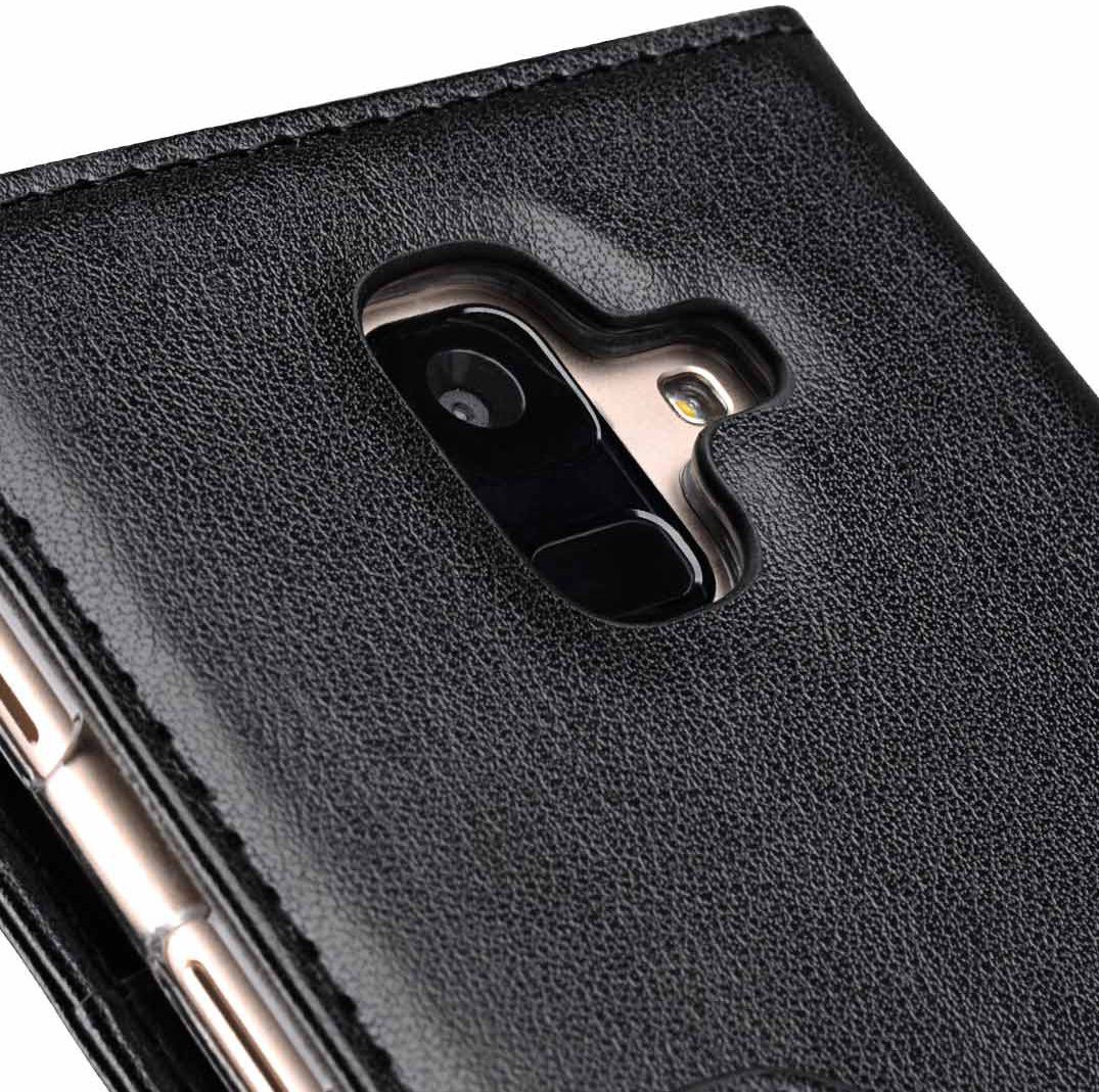 Melkco Book Cover Samsung Galaxy A6 Hoesje Zwart afbeelding 6