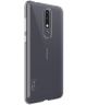 IMAK UX-5 Series Nokia 3.1 Plus Hoesje Flexibel en Dun TPU Transparant