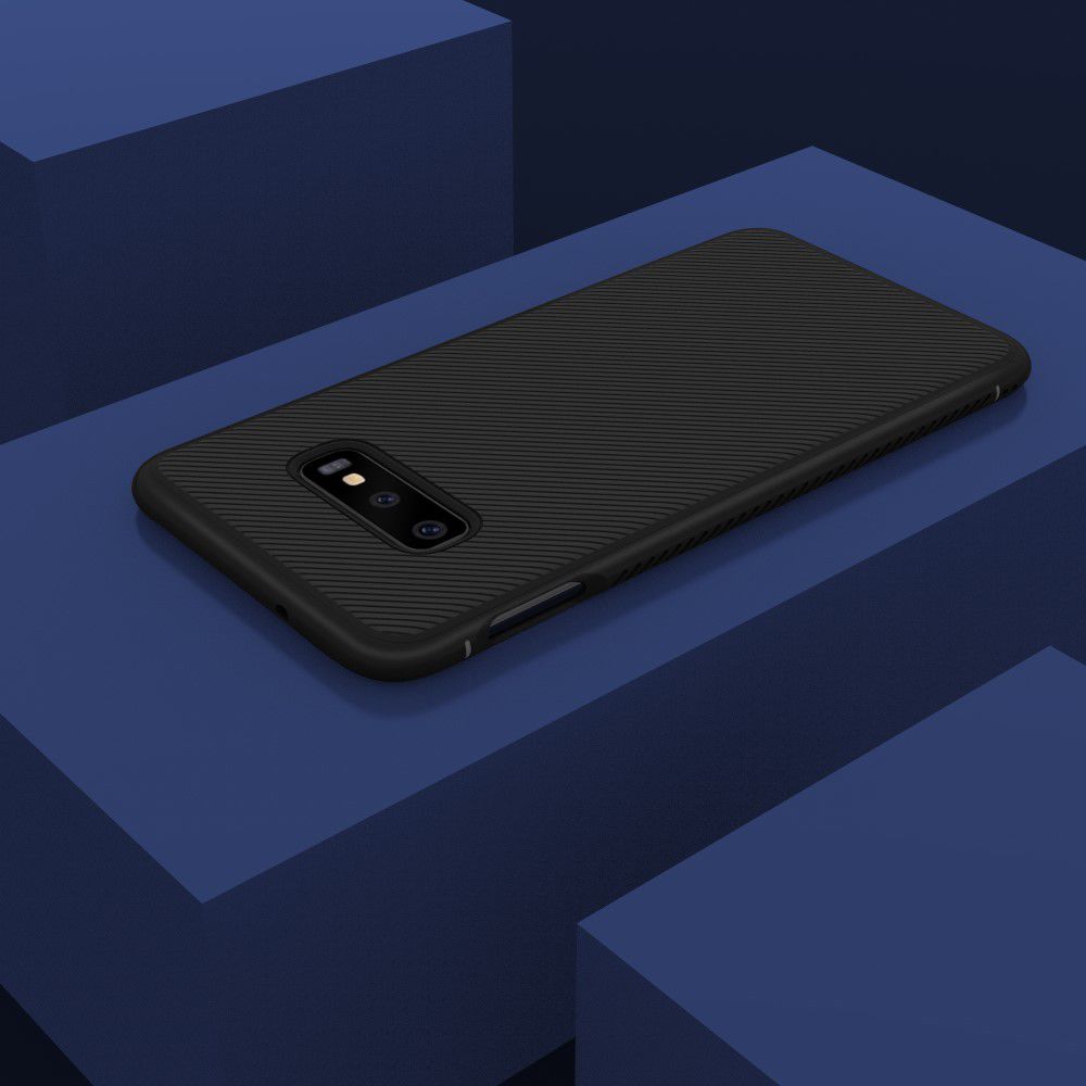 Samsung Galaxy S10E Twill Slim Texture Back Cover Zwart afbeelding 11