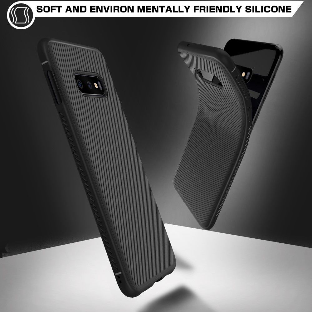 Samsung Galaxy S10E Twill Slim Texture Back Cover Zwart afbeelding 7