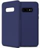 Samsung Galaxy S10E Twill Slim Texture Back Cover Blauw