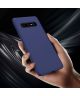 Samsung Galaxy S10 Plus Twill Slim Texture Back Cover Blauw